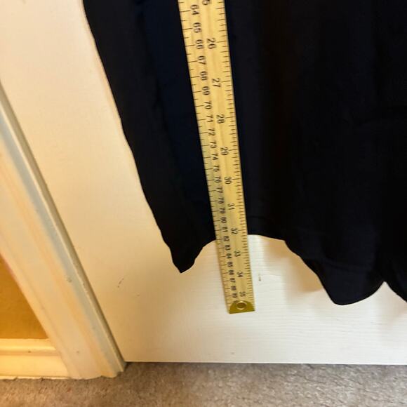 Eileen Fisher NWT Wide Leg Crop Jumpsuit Wrap Size M Black Tencel Drawstring - Picture 8 of 11